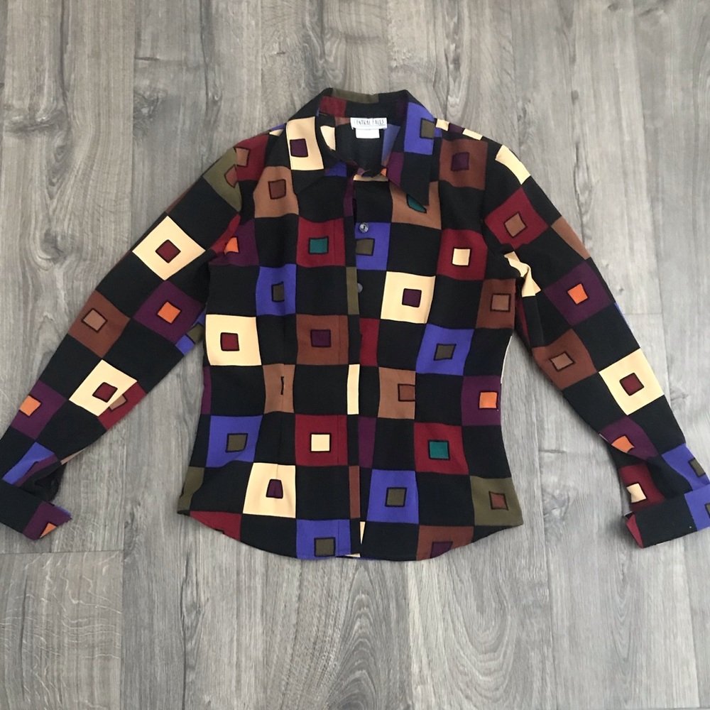 Funky Vintage Long Sleeve Blouse